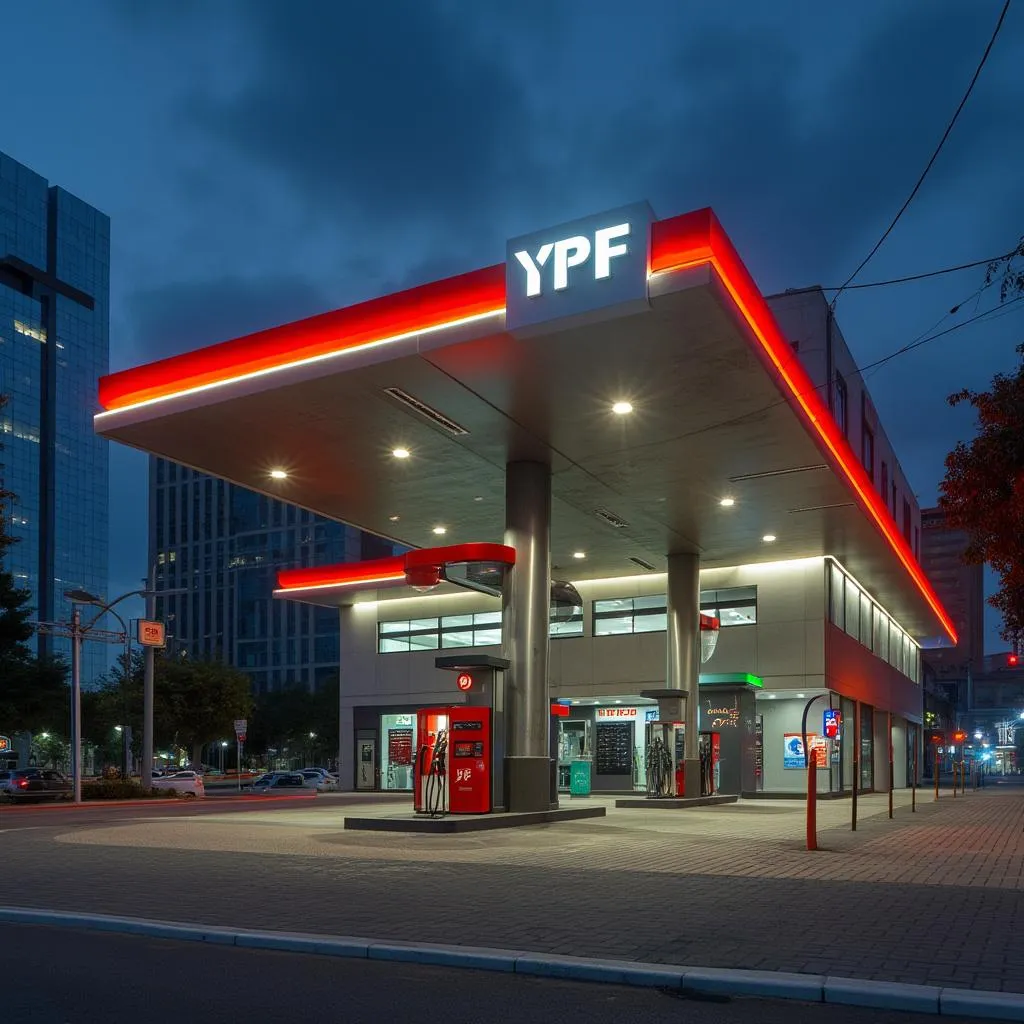 Estación YPF urbana